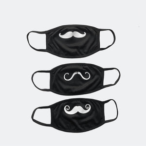 Three Pack of Masks With Mustaches