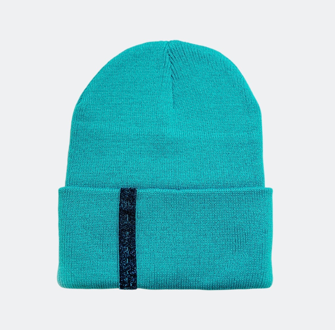 blue fold over beanie